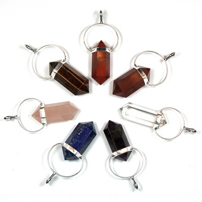CLEARANCE - Chakra 6-Sided DT Pencil Pendant Set (India)