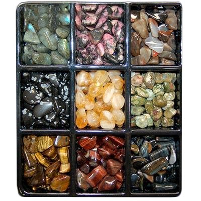 ASST#3 - 9 Different Tumbled Stones - 25pc. Bags