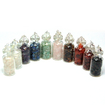 10pc. Chakra Crystals in a Bottle Assortment