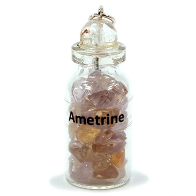 Bottles - Ametrine Crystals in a Bottle