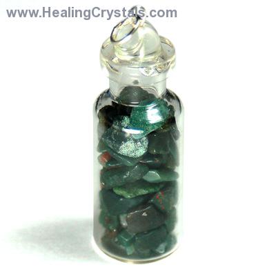 Discontinued - Bloodstone Crystals in a Bottle (India)