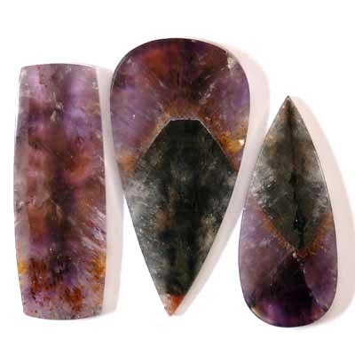 Cabochons - Amethyst Cacoxenite Cabochon 