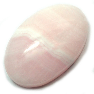 Cabochons - Pink (Mangano) Calcite Cabochon \"Free-Form\" (Peru)