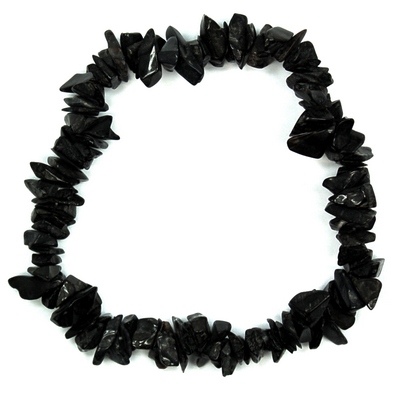 Crystal Bracelets - Black Agate Single Strand Bracelet
