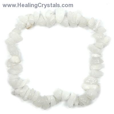 Crystal Bracelets - White Aventurine Single Strand Bracelet