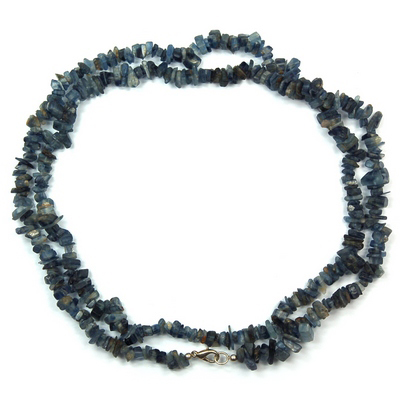Crystal Necklaces - Blue Kyanite Tumbled Chips Necklace