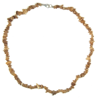 Crystal Necklaces - Brown Calcite Tumbled Chips Necklace