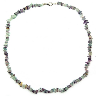 Crystal Necklaces - Fluorite Tumbled Chips Necklace