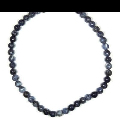 Crystal Necklaces - Sodalite Round Bead Necklace