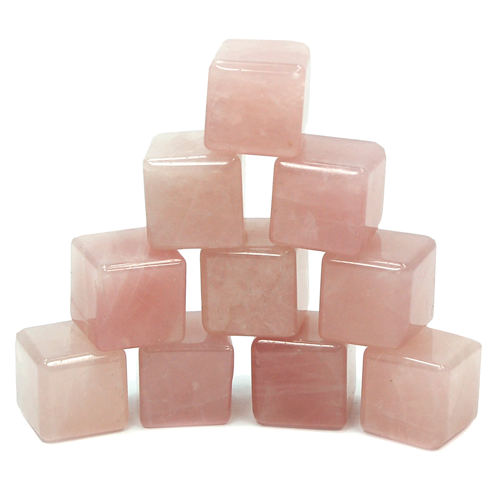 Cube - Rose Quartz Cubes (Brazil)