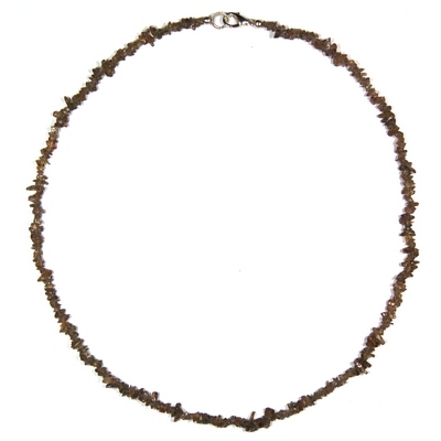 Crystal Necklaces - Garnet Color Change Tumbled Chips Necklace