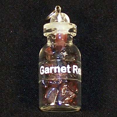 Bottles - Garnet Crystals in a Bottle