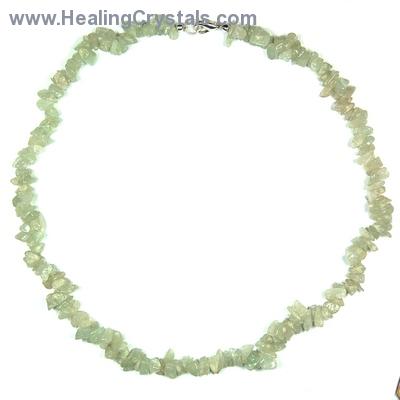 Crystal Necklaces - Green Aventurine Tumbled Chips Necklace