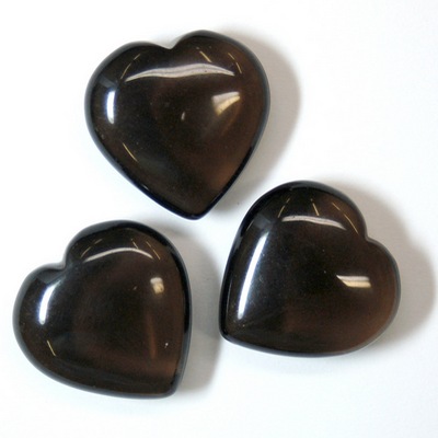 Hearts - Smokey Quartz Heart 