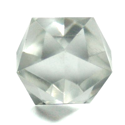 Icosahedron Platonic Solid - Clear Quartz 