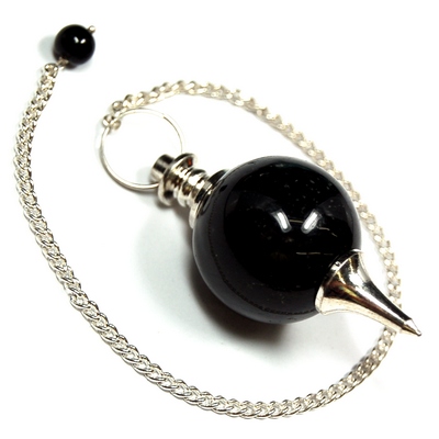 Pendulum - Black Agate Sphere Pendulums