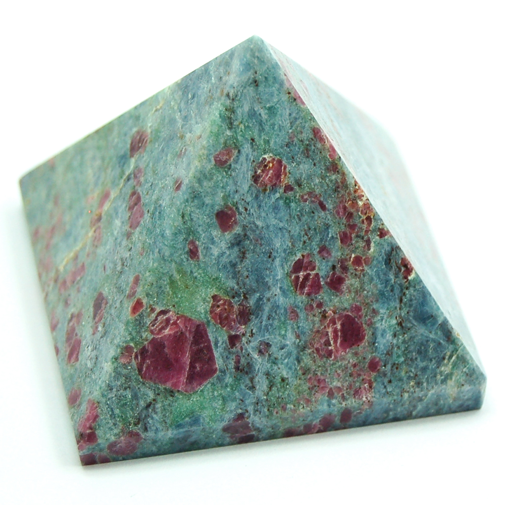 Discontinued - Ruby in Blue Kyanite Pyramids (India)