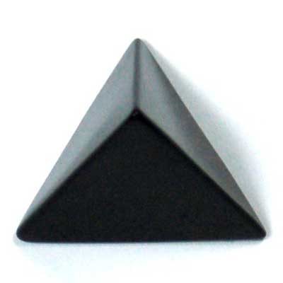 Tetrahedron Platonic Solid - Black Onyx