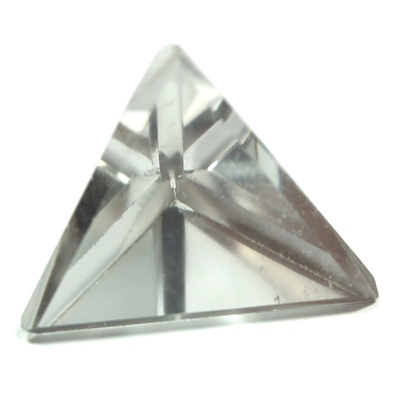 Tetrahedron Platonic Solid - Clear Quartz 