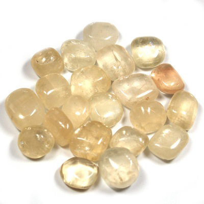 Tumbled Amber (Honey) Calcite - Tumbled Stones