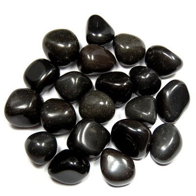 Tumbled Black Jasper - Tumbled Stones