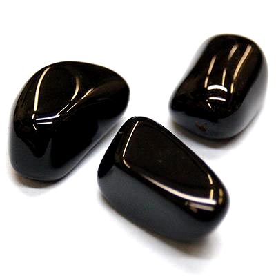 Tumbled Black Onyx - Tumbled Stones