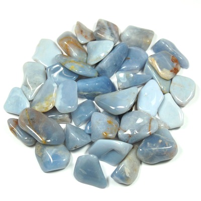 Tumbled Blue Chalcedony - Tumbled Stones