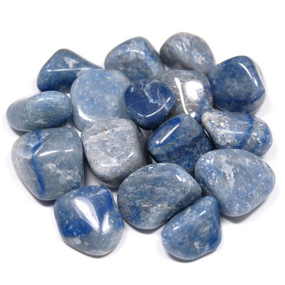 Tumbled Blue Quartz (Brazil) - Tumbled Stones