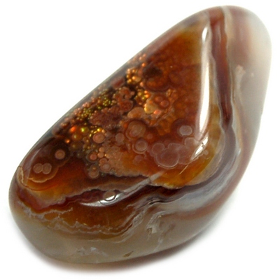 Tumbled Fire Agate \"Extra\" (Mexico) - Tumbled Stones