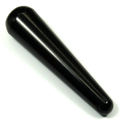 Wand - Black Agate Massage Wands (Round Ends)