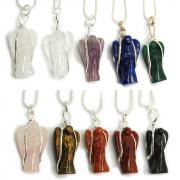CLEARANCE - Pendants - Chakra Wire Wrapped Angel Pendant (India)