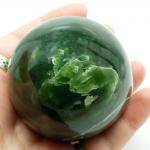 Sphere - Green Jade (Nephrite) Spheres (Peru)