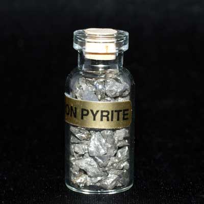 Bottles - Pyrite Crystals in a Bottle