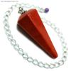 Pendulum - Red Jasper 6-Facet Pendulums (India)