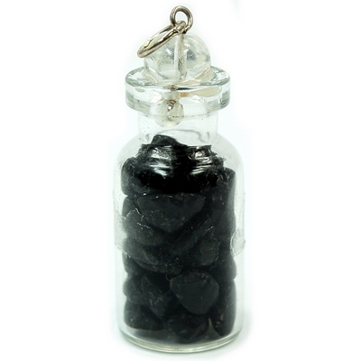 Discontinued - Black Jasper Crystals in a Bottle (India)