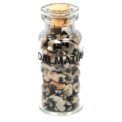 Discontinued - Dalmatian Jasper Crystals in a Bottle (India)