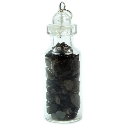 Discontinued - Smokey Quartz Crystals in a Bottle (India)
