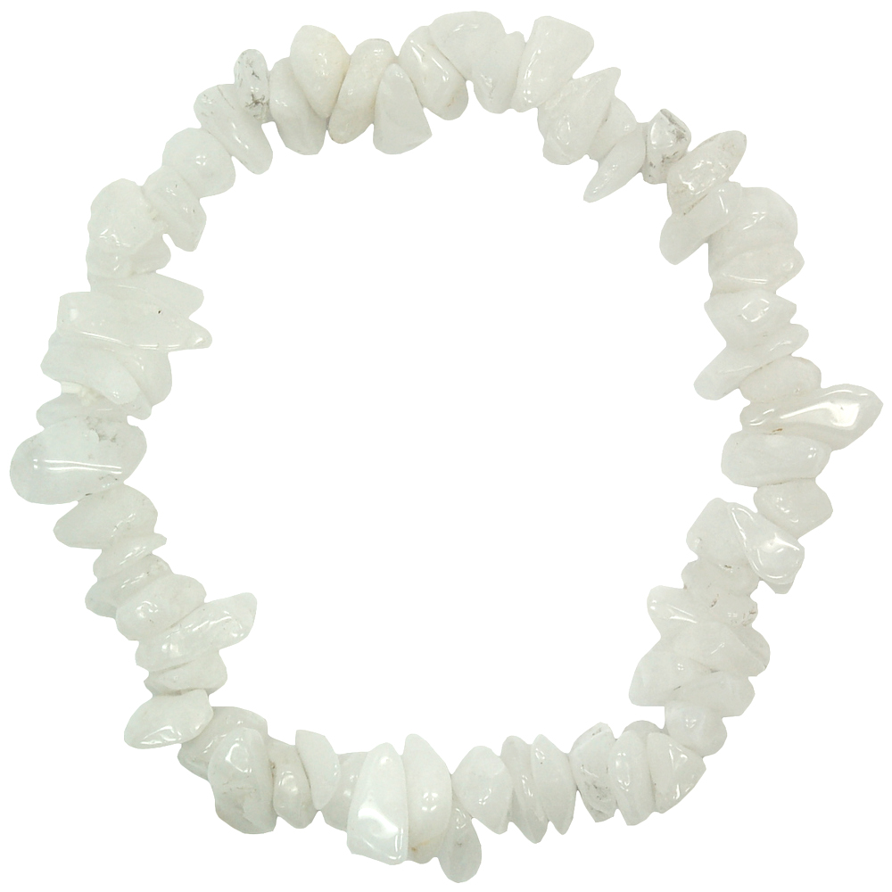 Discontinued - White Aventurine Single Strand Bracelet (India)
