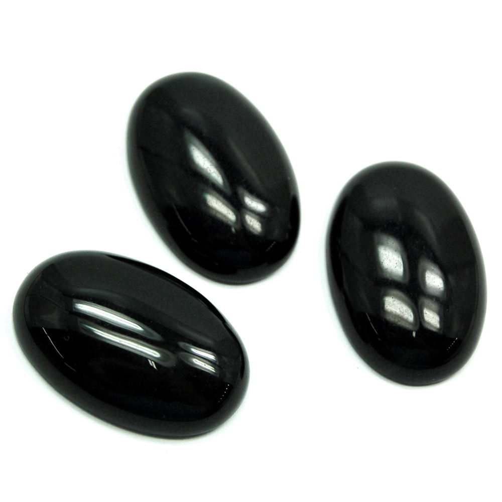 CLEARANCE - Cabochons - Black Agate Cabochon (India)