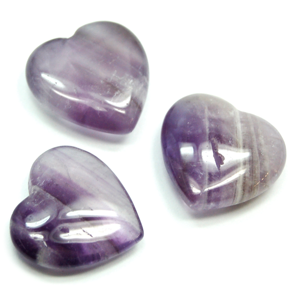 Discontinued - Banded Amethyst Heart (China)