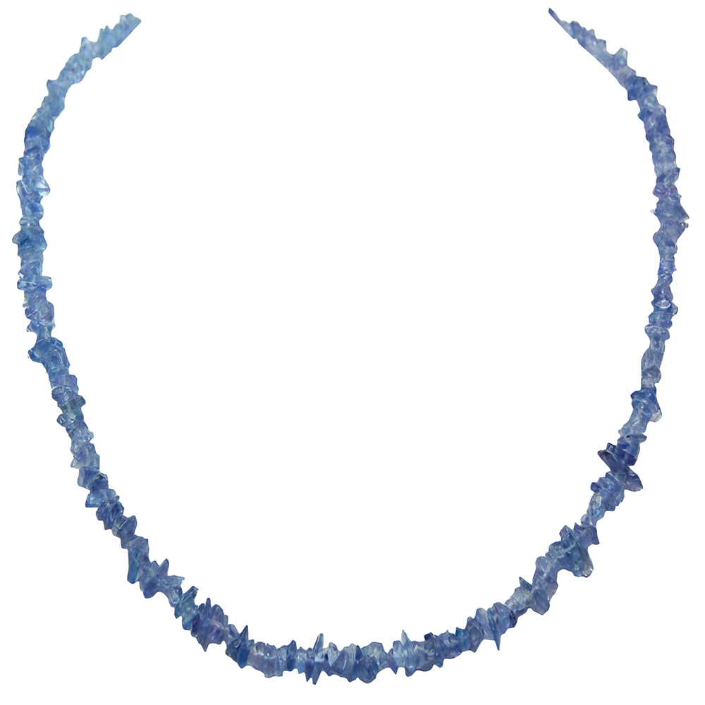 Necklaces - Tanzanite Tumbled Chips Necklace (India)