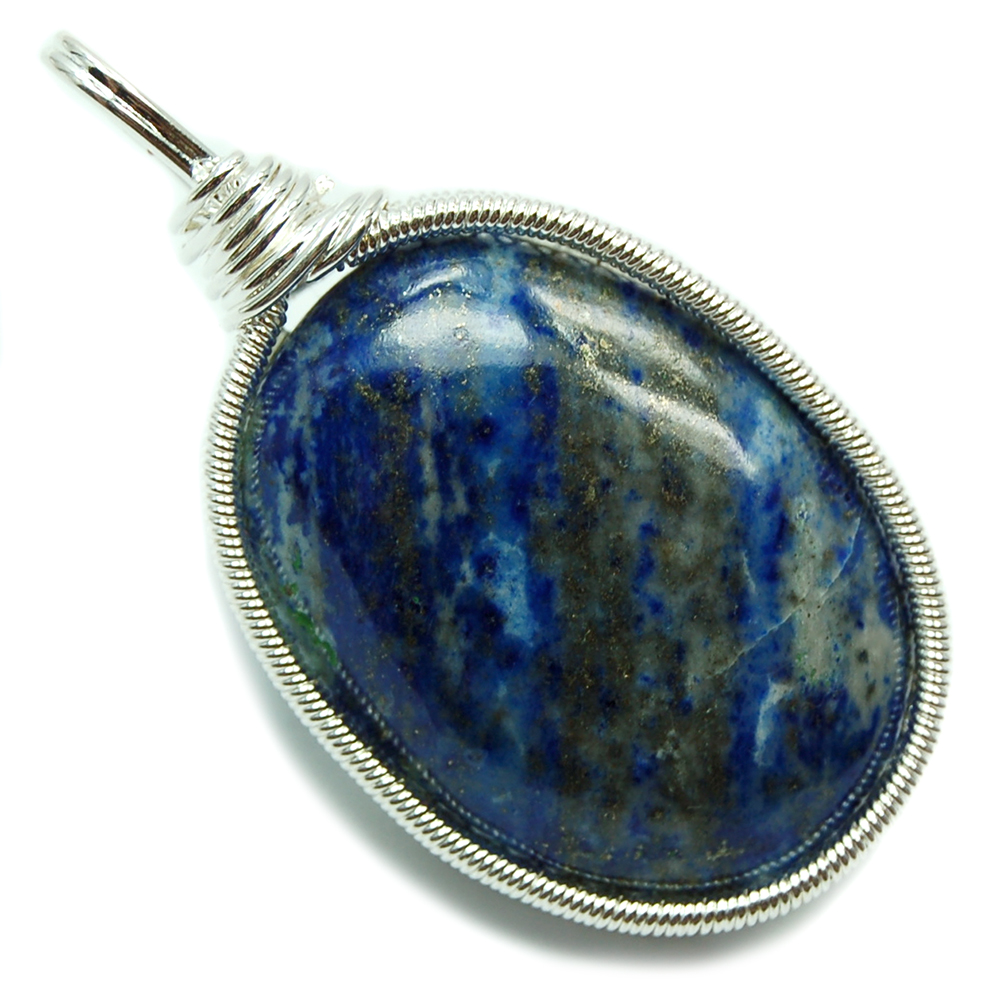 Lapis Lazuli Wire Wrapped Pendant