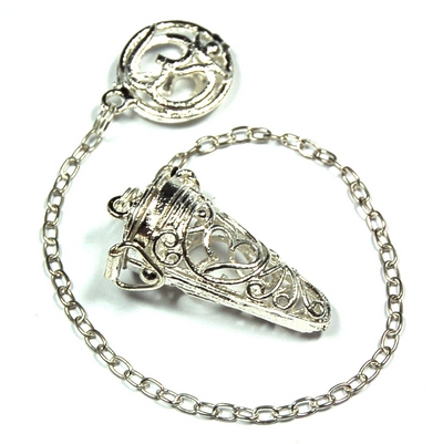 "OM" Cage Pendulums - Silver Alloy (India)