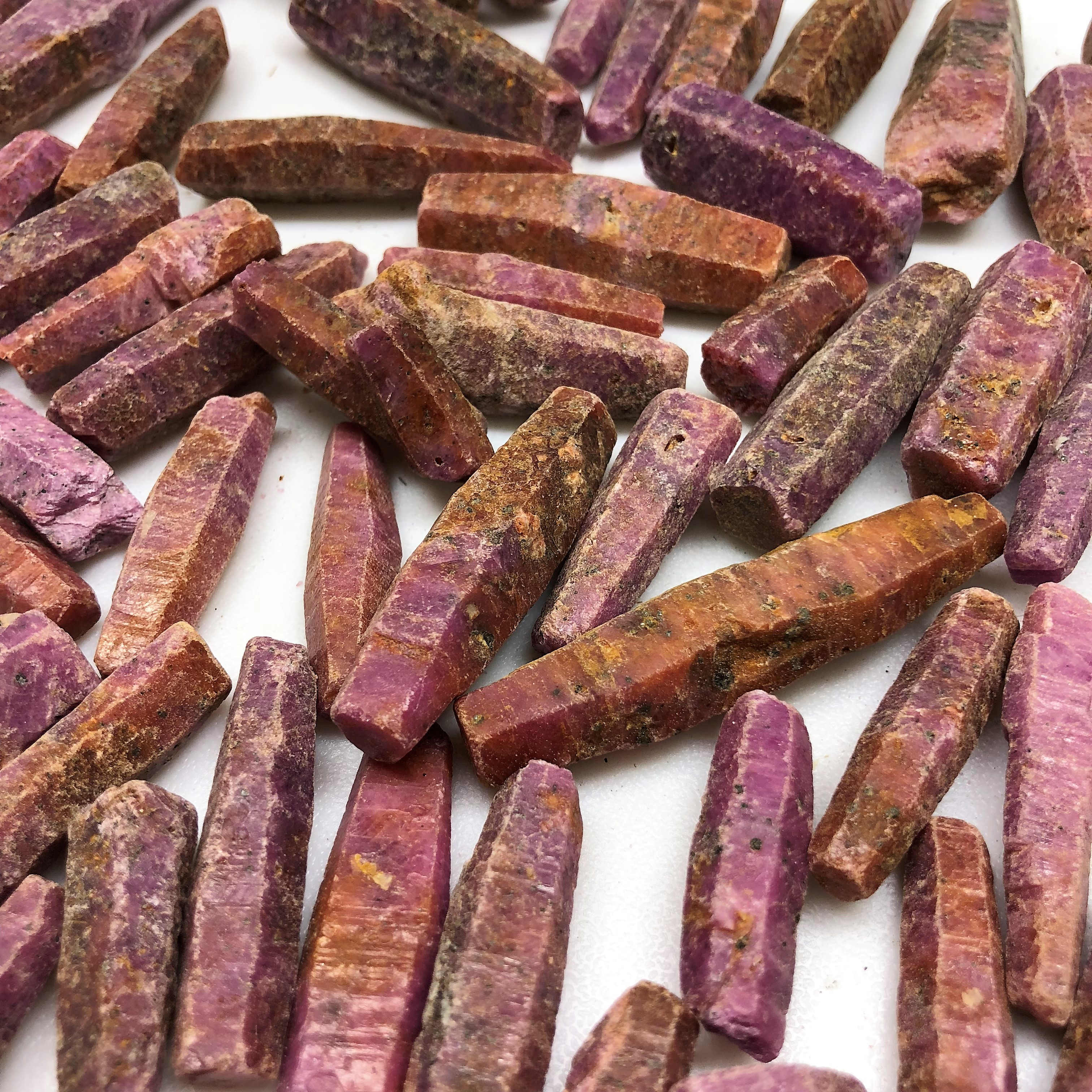 Ruby - Ruby Tabular Long/Thin & thick Crystals (Tanzania)