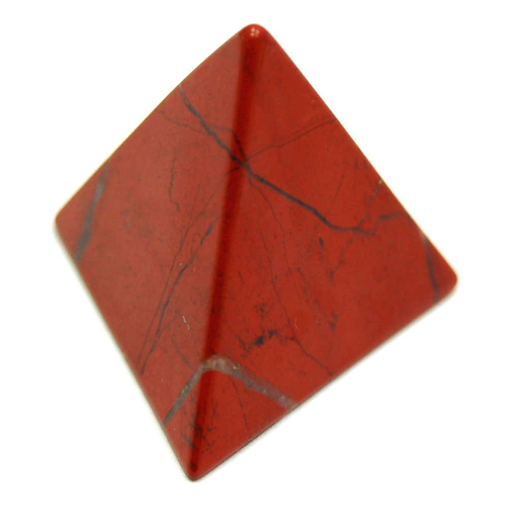 Discontinued - Tetrahedron Platonic Solid - Red Jasper