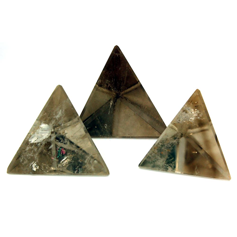 Tetrahedron Platonic Solid Smokey Quartz (Brazil)