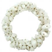 White Aventurine Cluster Bracelet