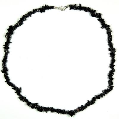 Black Onyx Tumbled Chips Necklace (India)