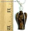 CLEARANCE - Golden Tiger Eye Wire-Wrapped Angel Pendant