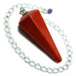 CLEARANCE - Pendulum - Red Jasper 6-Facet Pendulums (India)